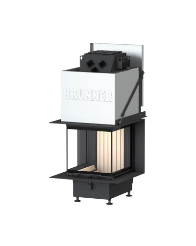 Камінна топка Brunner Panorama BKH 5.0 45/45/45/45 трьохстороння з гільйотиною