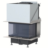 Камінна топка Brunner Panorama-kamin s-fire 42/42/66/42 трьохстороння з гільйотиною