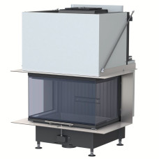 Камінна топка Brunner Panorama-kamin s-fire 42/42/66/42 трьохстороння з гільйотиною