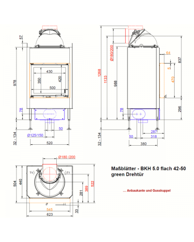 Камінна топка Brunner Flat BKH 42-50 DT