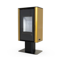 Стальна піч Defro Home SOLUM TOP золота