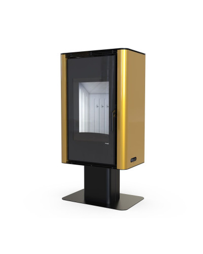 Стальна піч Defro Home SOLUM TOP золота