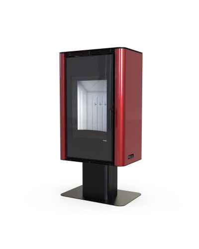 Стальна піч Defro Home SOLUM TOP червона