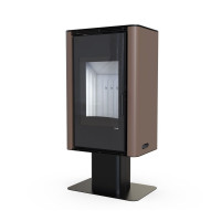 Стальна піч Defro Home SOLUM TOP коричнева