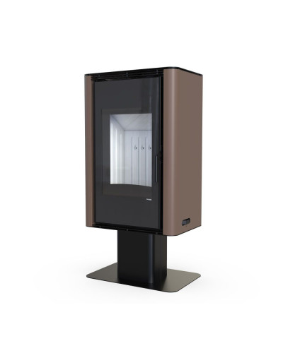 Стальна піч Defro Home SOLUM TOP коричнева