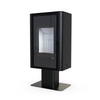 Стальна піч Defro Home SOLUM TOP чорна
