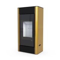 Стальна піч Defro Home SOLUM золота