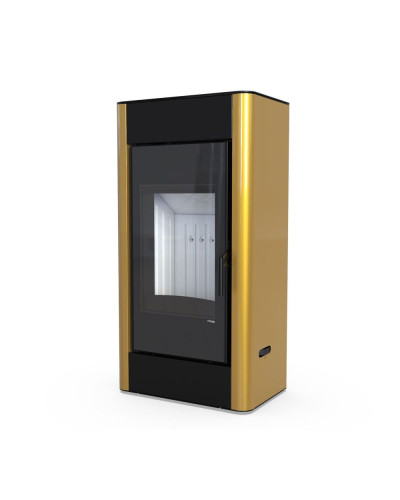 Стальна піч Defro Home SOLUM золота