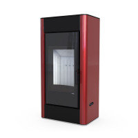 Стальна піч Defro Home SOLUM червона