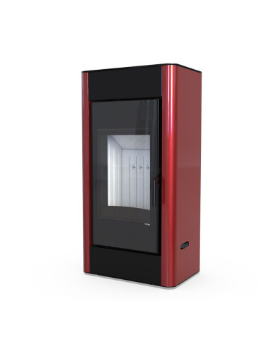 Стальна піч Defro Home SOLUM червона
