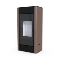Стальна піч Defro Home SOLUM коричнева