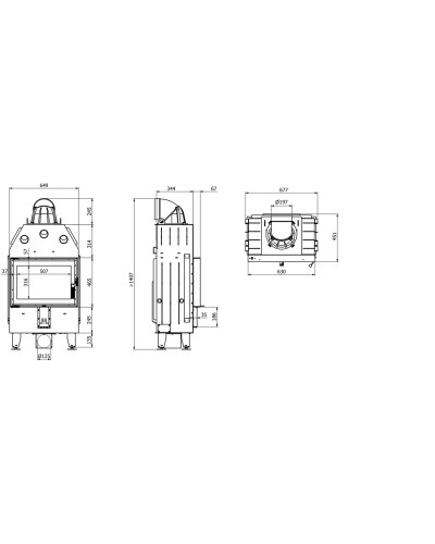 Камінна топка Defro Home INTRA S Mini