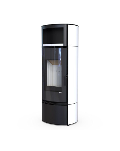 Стальна піч Defro Home ORBIOS EXTENTO H біла