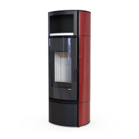 Стальна піч Defro Home ORBIOS EXTENTO H червона