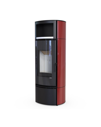 Стальна піч Defro Home ORBIOS EXTENTO H червона