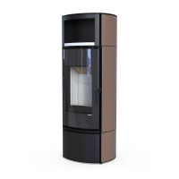 Стальна піч Defro Home ORBIOS EXTENTO H коричнева