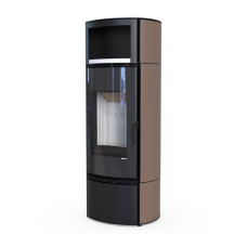 Стальна піч Defro Home ORBIOS EXTENTO H коричнева
