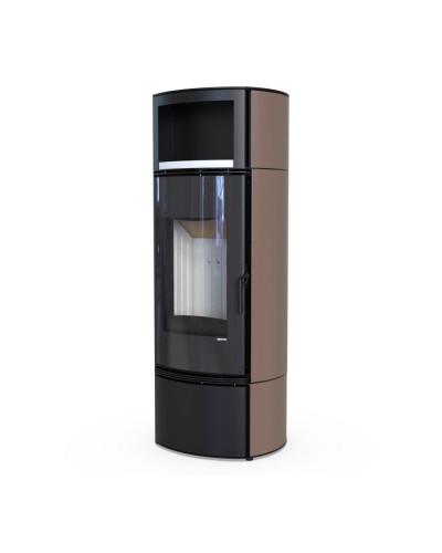 Стальна піч Defro Home ORBIOS EXTENTO H коричнева