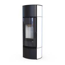 Стальна піч Defro Home ORBIOS EXTENTO F біла