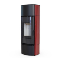 Стальна піч Defro Home ORBIOS EXTENTO F червона