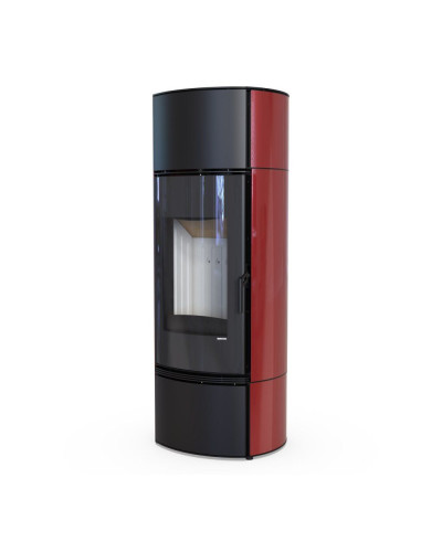 Стальна піч Defro Home ORBIOS EXTENTO F червона