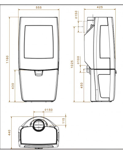 Чавунна пічка Dovre Sense 403