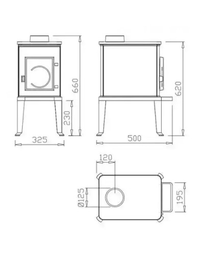 Чавунна пічка Dovre 100 CBS