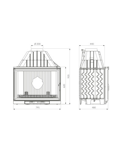 Камінна топка KAWMET W8 EСO