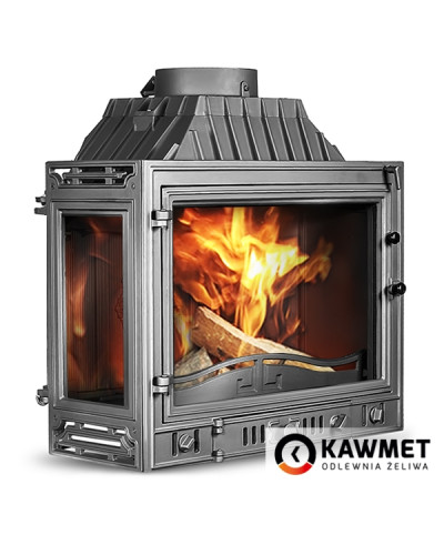 Камінна топка KAWMET W4 кутова з перегородкою