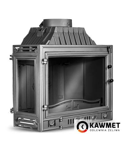 Камінна топка KAWMET W4 кутова з перегородкою