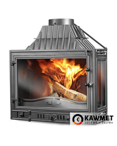 Камінна топка KAWMET W3 кутова з перегородкою