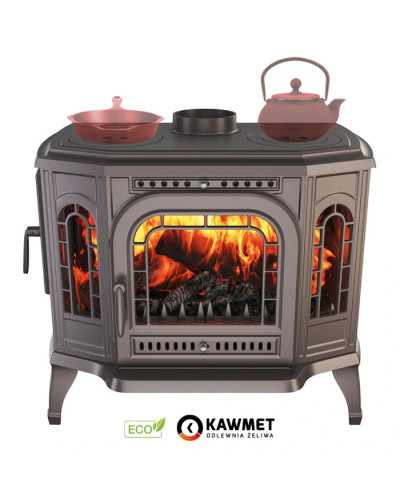 Чавунна піч-камін KAWMET P7 LB ECO (10,5 кВт)