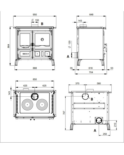 Піч-камін La Nordica GARDENIA 5.0