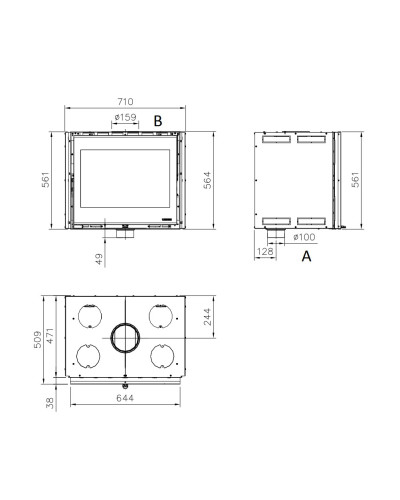 Камінна топка La Nordica Inserto 70 WIDE