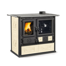 Опалювально-варильна піч La Nordica ROSA 5.0 CERAMICA кремова