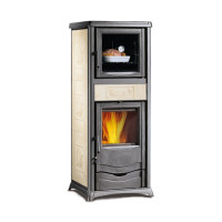 Піч-камін La Nordica TERMOROSSELLA DSA 4.0 PLUS FORNO кремова з водяним контуром