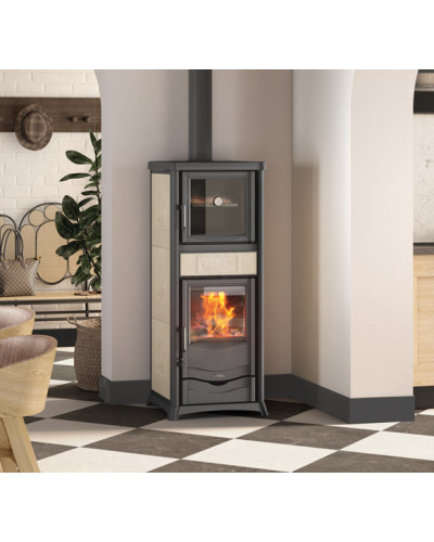 Піч-камін La Nordica ROSSELLA PLUS FORNO EVO кремова