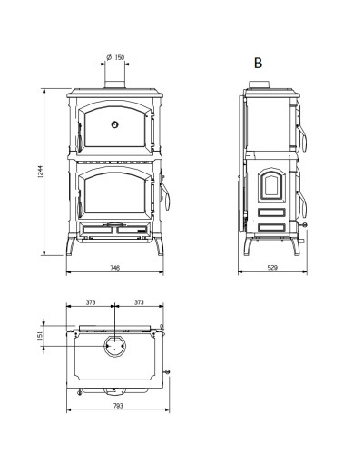 Піч-камін La Nordica ISOTTA Forno