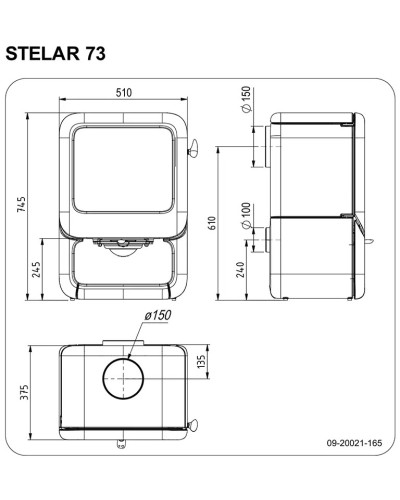 Чавунна піч Lacunza Stelar 73