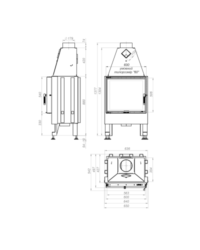 Камінна топка M-Fire 60