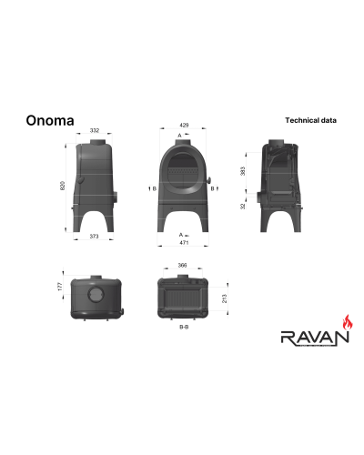 Чавунна пічка Ravan Onoma