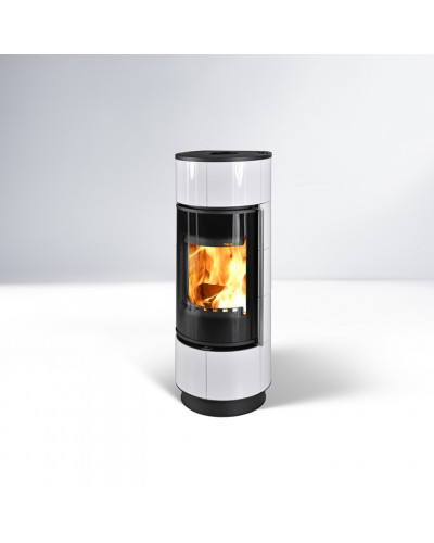 Сталева піч Thorma ATIKA Ceramic EXTRA біла глянцева