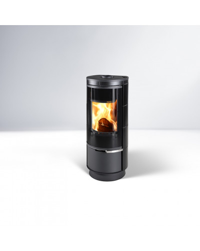 Сталева піч Thorma ANDORRA Ceramic PLUS чорна глянцева