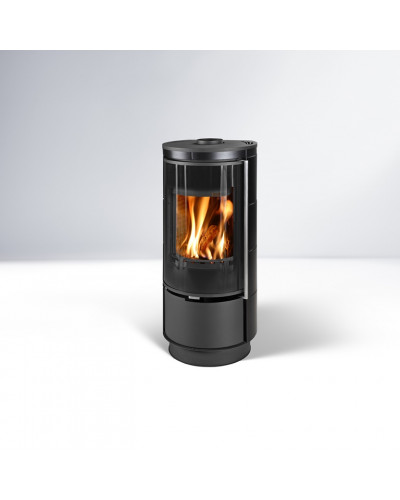 Сталева піч Thorma ANDORRA Ceramic EXTRA чорна матова