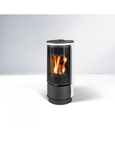 Сталева піч Thorma ANDORRA Ceramic EXTRA біла глянцева