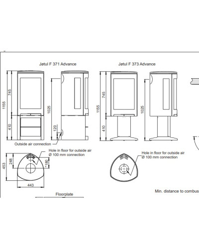 Чавунна пічка Jotul F 373 V2 Advance