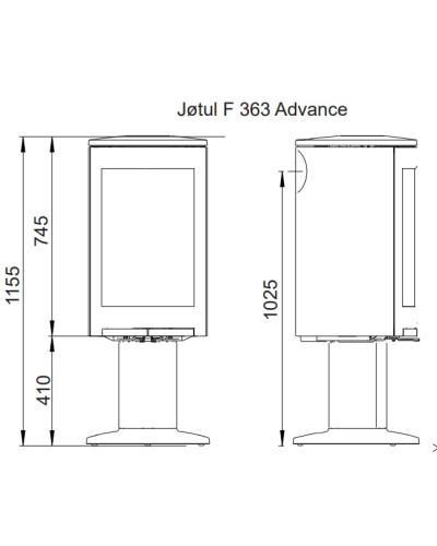 Чавунна пічка Jotul F 363 V2 Advance