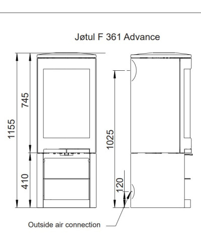 Чавунна пічка Jotul F 368 V2 Advance