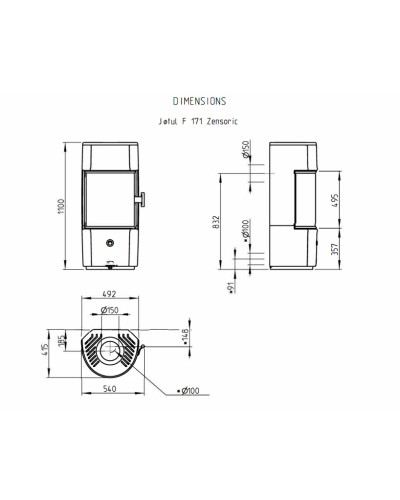 Чавунна пічка Jotul F 171 Zensoric