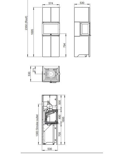 Чавунна пічка Jotul FS 173